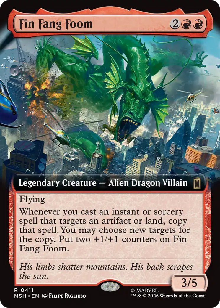 Fin Fang Foom (Extended Art) [Marvel Super Heroes] | Black Swamp Games