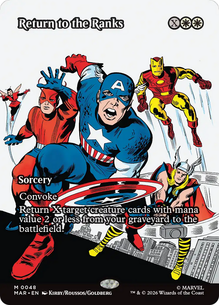 Return to the Ranks (Borderless) [Marvel Universe: Eternal-Legal] | Black Swamp Games