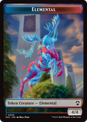 Elemental (0020) // Food Double-Sided Token [Secrets of Strixhaven Commander Tokens] | Black Swamp Games