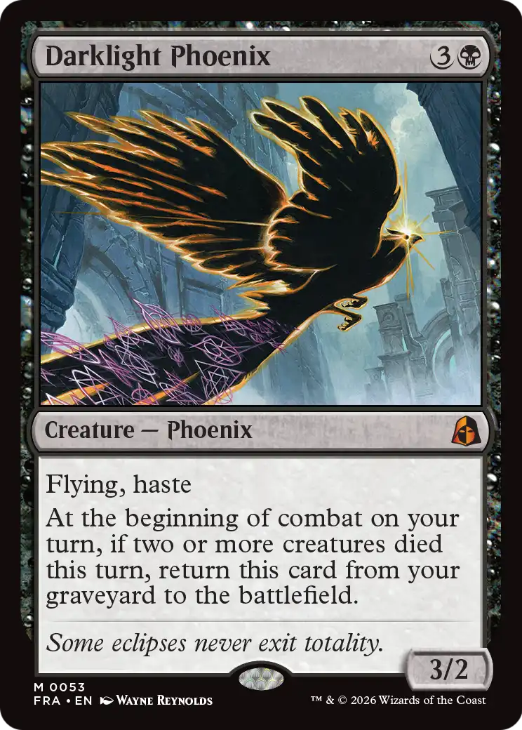 Darklight Phoenix [Reality Fracture] | Black Swamp Games