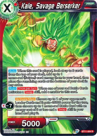 Kale, Savage Berserker (BT11-004) [Vermilion Bloodline] | Black Swamp Games
