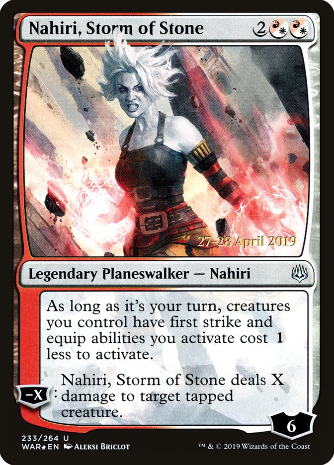 Nahiri, Storm of Stone [War of the Spark Prerelease Promos] | Black Swamp Games