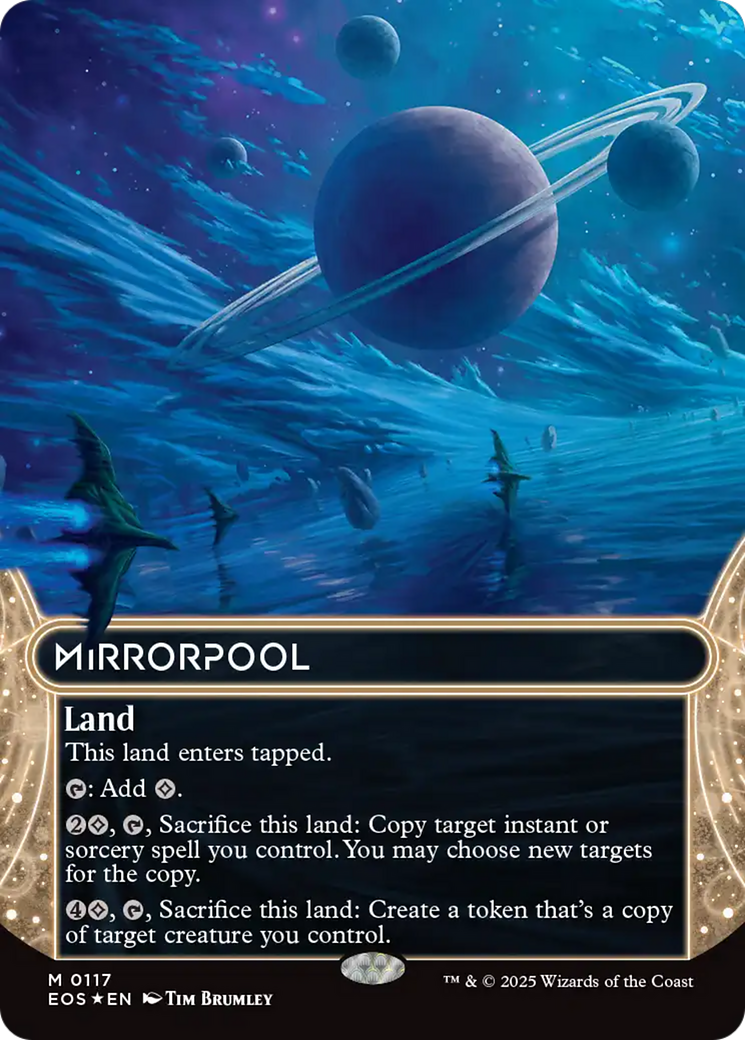Mirrorpool (0117) (Borderless) (Galaxy Foil) [Edge of Eternities: Stellar Sights] | Black Swamp Games