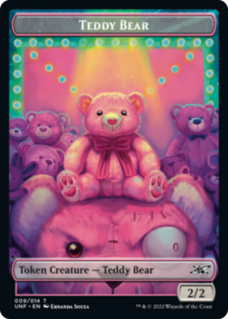Teddy Bear // Storm Crow Double-Sided Token [Unfinity Tokens] | Black Swamp Games