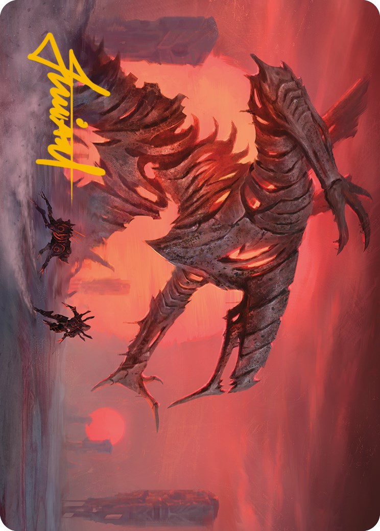 Red Sun's Zenith Art Card (Gold-Stamped Signature) [Phyrexia: All Will Be One Art Series] | Black Swamp Games