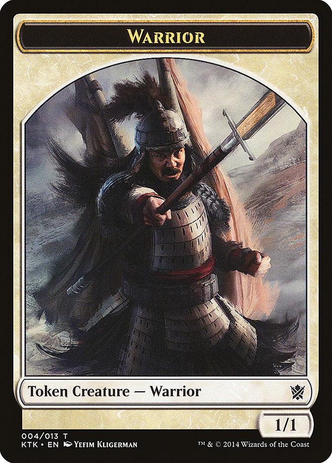 Warrior Token (004/013) [Khans of Tarkir Tokens] | Black Swamp Games
