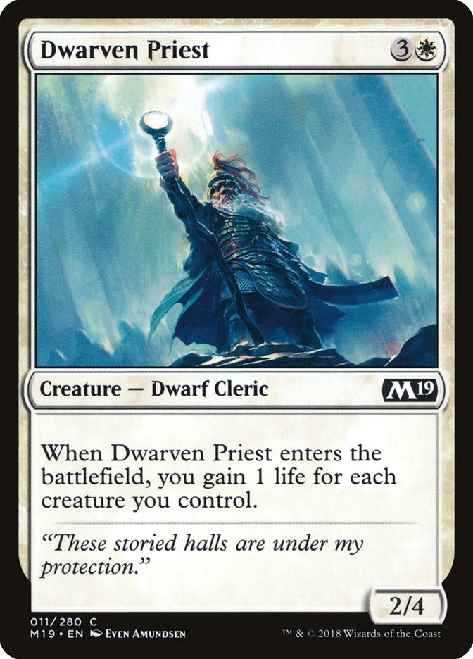 Dwarven Priest [Core Set 2019] | Black Swamp Games