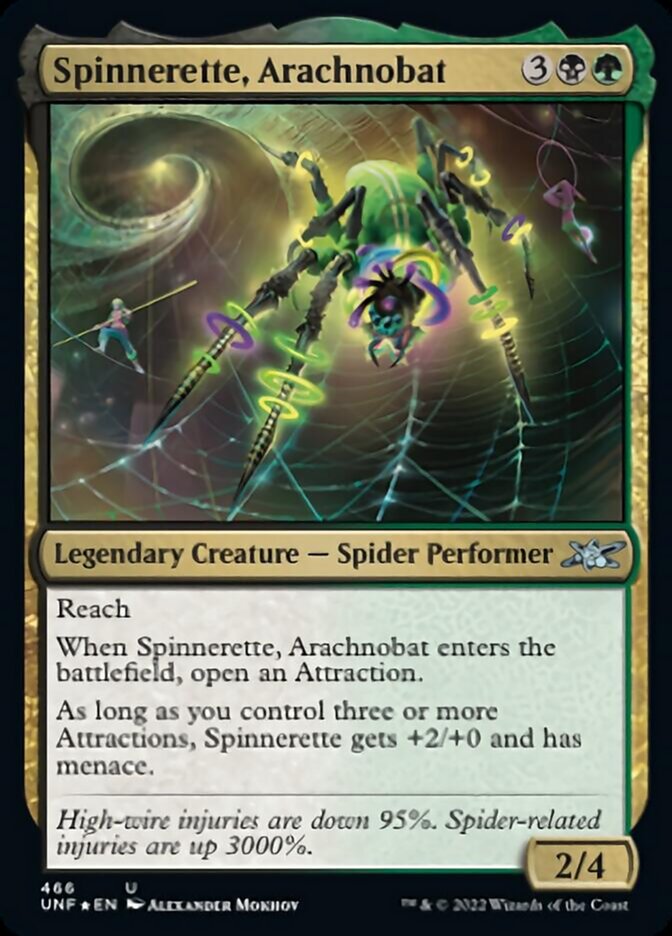 Spinnerette, Arachnobat (Galaxy Foil) [Unfinity] | Black Swamp Games