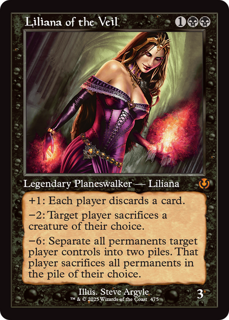 Liliana of the Veil (Retro Frame) [Innistrad Remastered] | Black Swamp Games