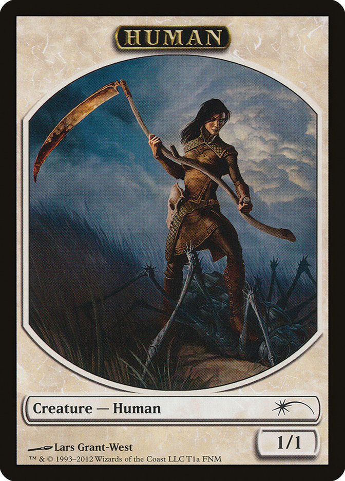 Human // Wolf Double-Sided Token [Friday Night Magic 2012] | Black Swamp Games