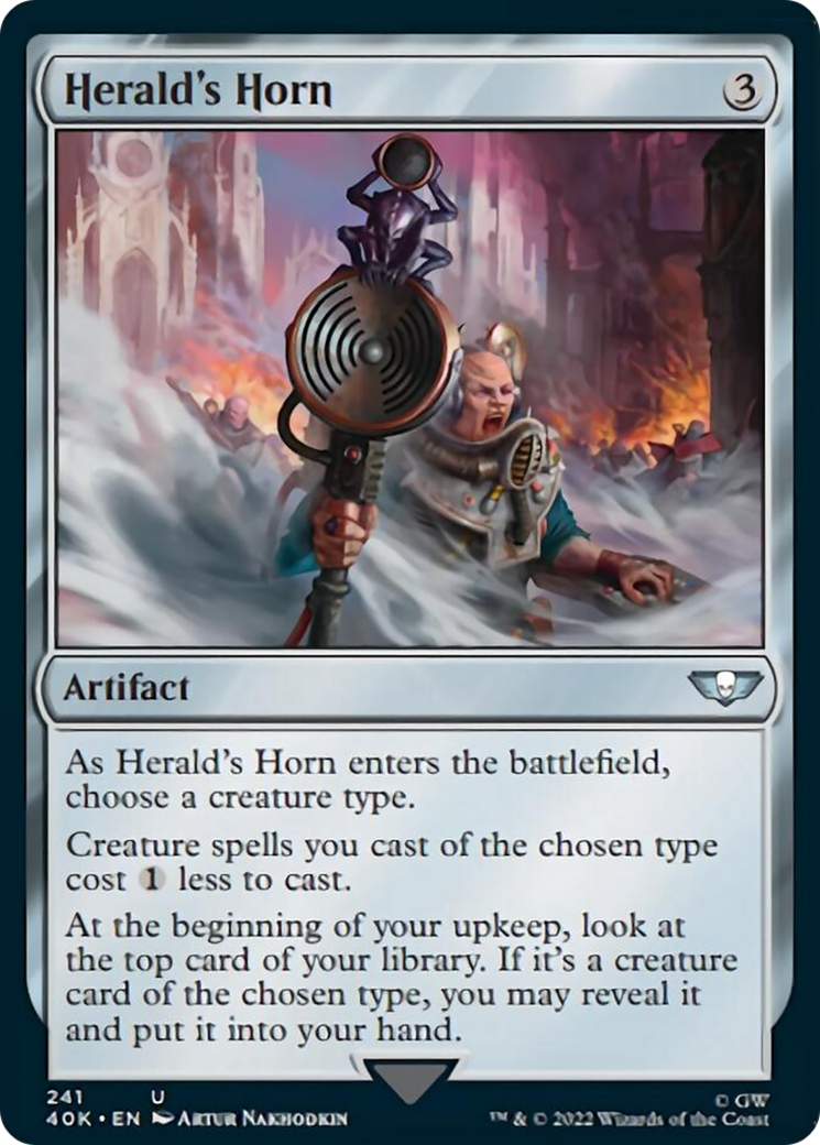 Herald's Horn (Surge Foil) [Warhammer 40,000] | Black Swamp Games