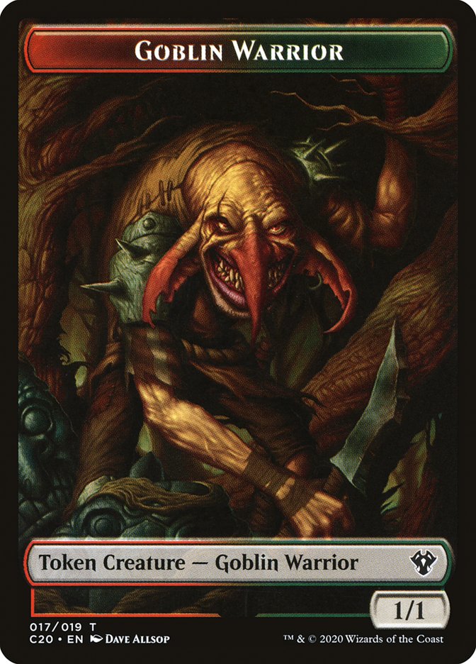 Drake // Goblin Warrior Double-Sided Token [Commander 2020 Tokens] | Black Swamp Games