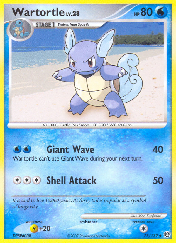 Wartortle (75/132) [Diamond & Pearl: Secret Wonders] | Black Swamp Games