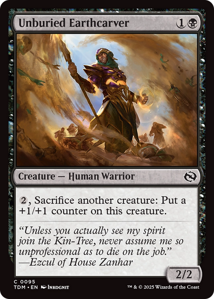 Unburied Earthcarver [Tarkir: Dragonstorm] | Black Swamp Games