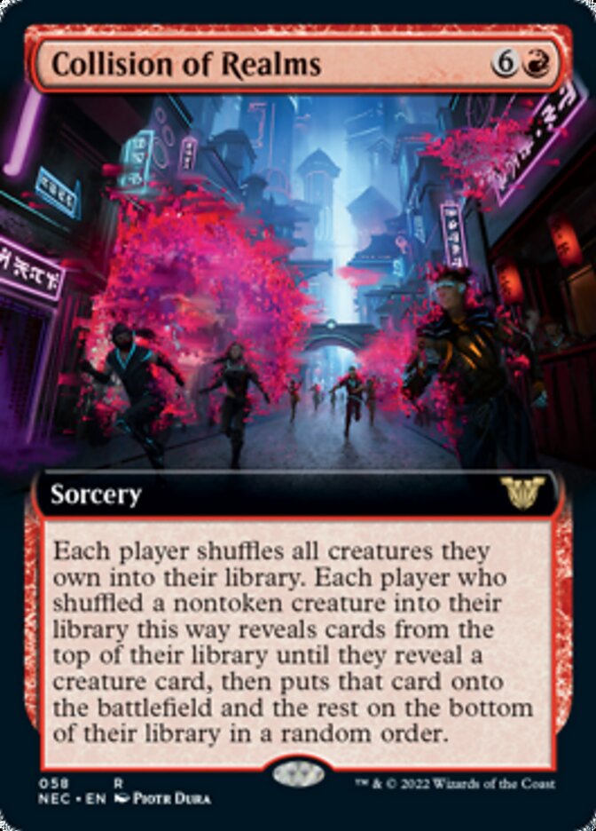 Collision of Realms (Extended Art) [Kamigawa: Neon Dynasty Commander] | Black Swamp Games
