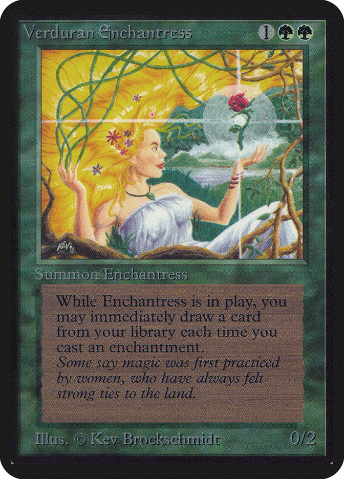 Verduran Enchantress [Alpha Edition] | Black Swamp Games