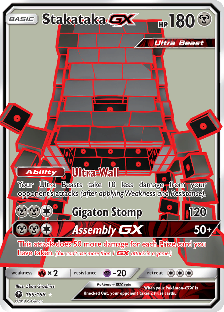 Stakataka GX (159/168) [Sun & Moon: Celestial Storm] | Black Swamp Games