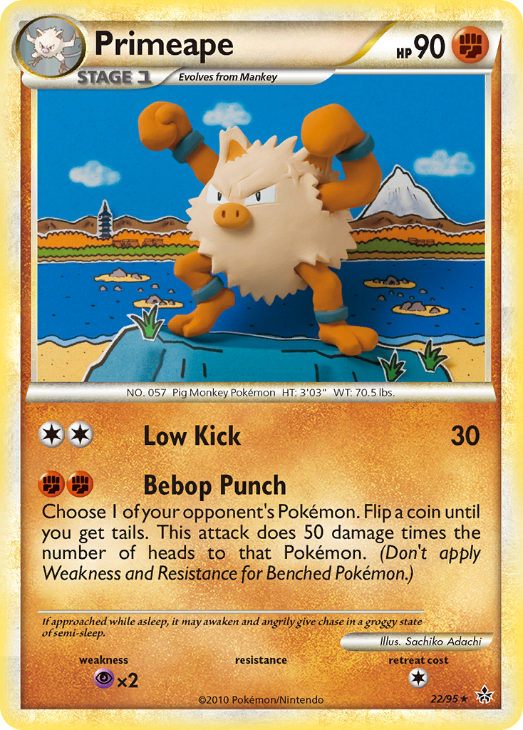 Primeape (22/95) [HeartGold & SoulSilver: Unleashed] | Black Swamp Games