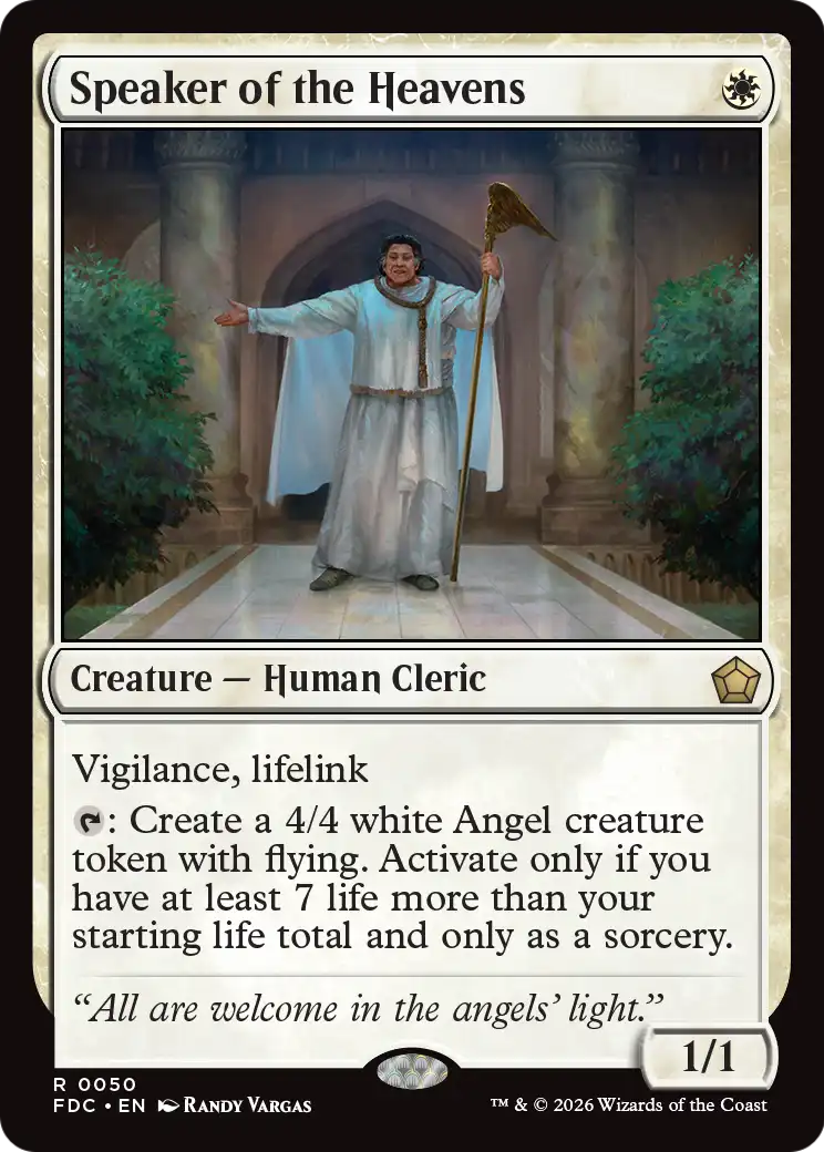 Speaker of the Heavens [Foundations Commander] | Black Swamp Games