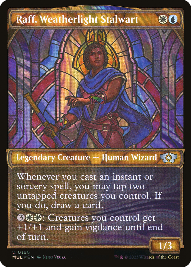 Raff, Weatherlight Stalwart (Halo Foil) [Multiverse Legends] | Black Swamp Games