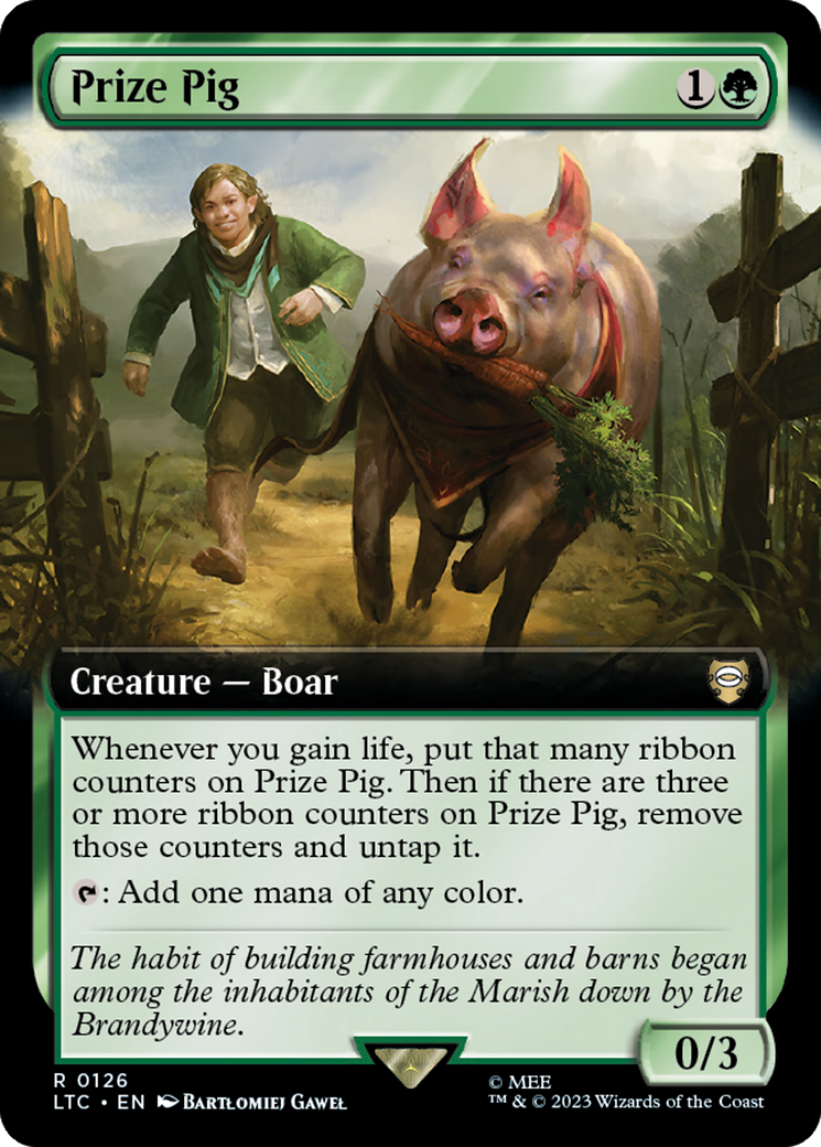 Prize Pig (Extended Art) [The Lord of the Rings: Tales of Middle-Earth Commander] | Black Swamp Games