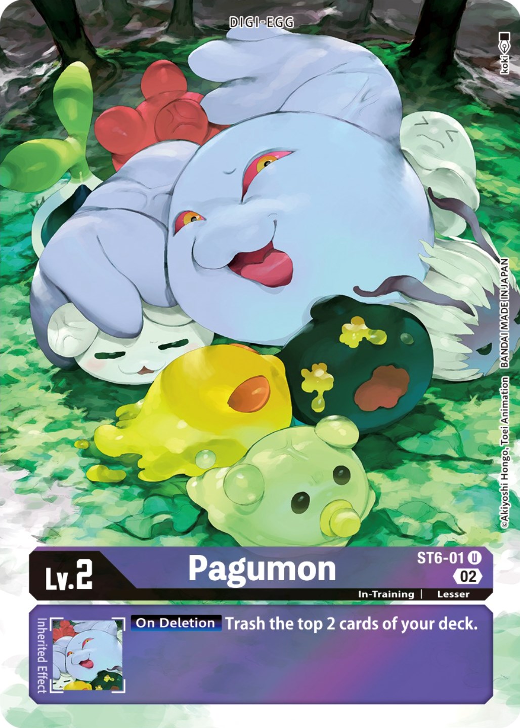 Pagumon [ST6-01] (Alternate Art) [Starter Deck: Beelzemon Advanced Deck Set] | Black Swamp Games