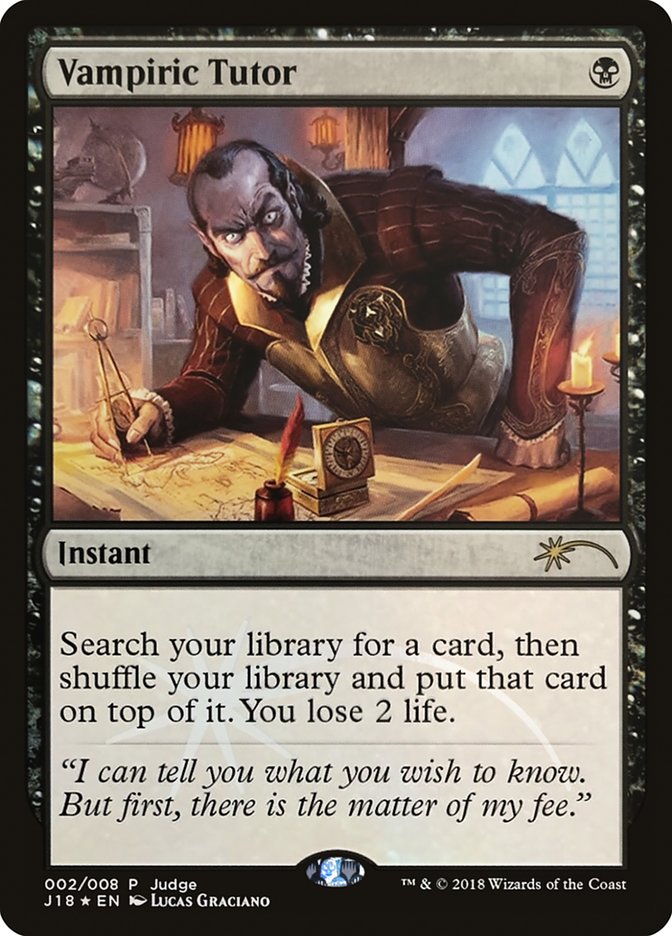 Vampiric Tutor [Judge Gift Cards 2018] | Black Swamp Games