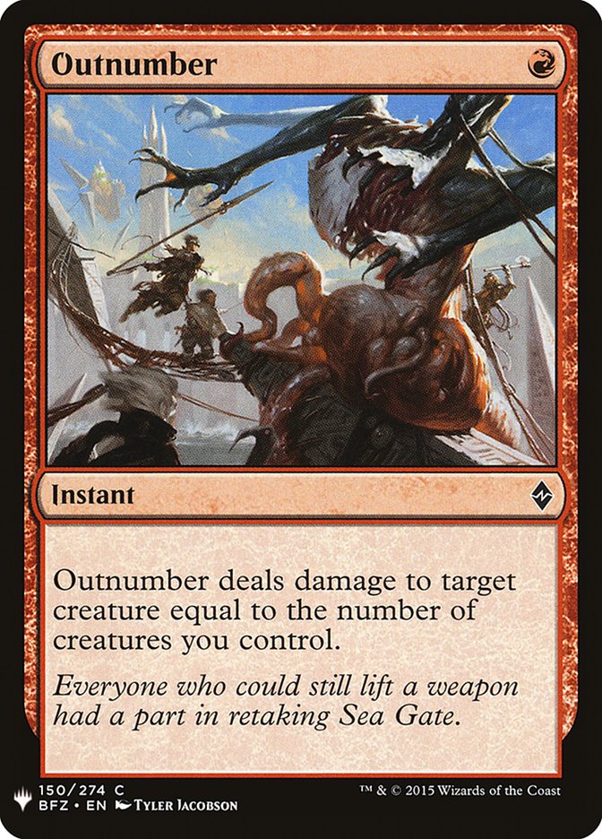 Outnumber [Mystery Booster] | Black Swamp Games