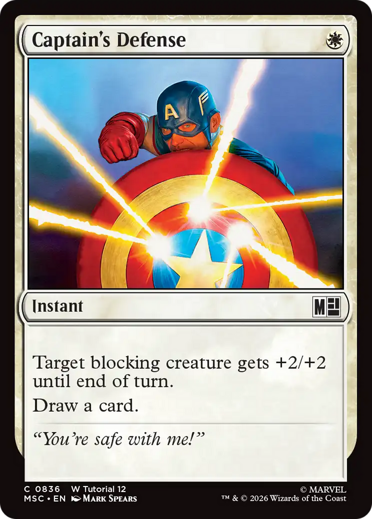 Captain's Defense [Marvel Super Heroes Commander] | Black Swamp Games