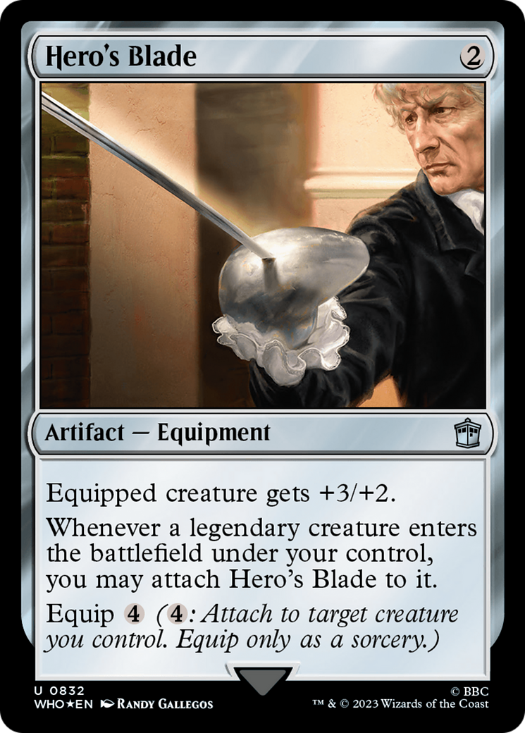 Hero's Blade (Surge Foil) [Doctor Who] | Black Swamp Games