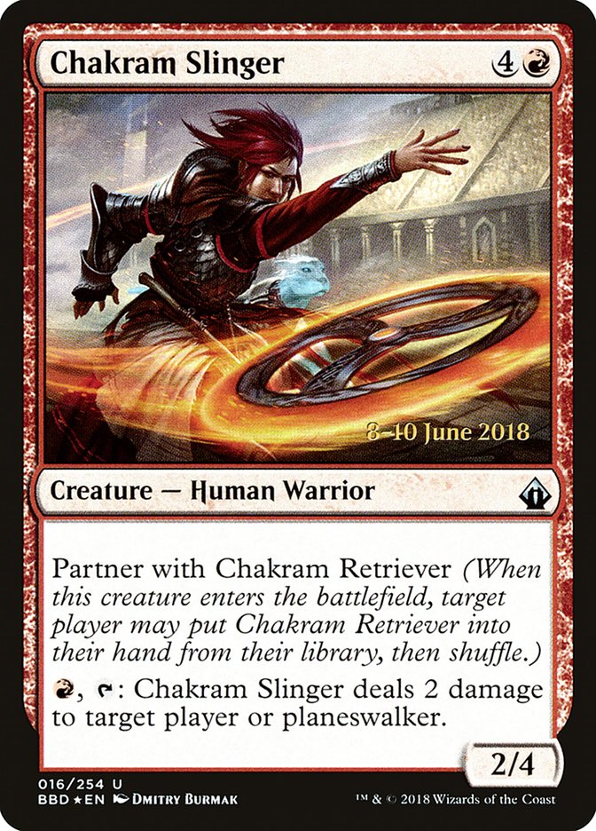 Chakram Slinger [Battlebond Prerelease Promos] | Black Swamp Games