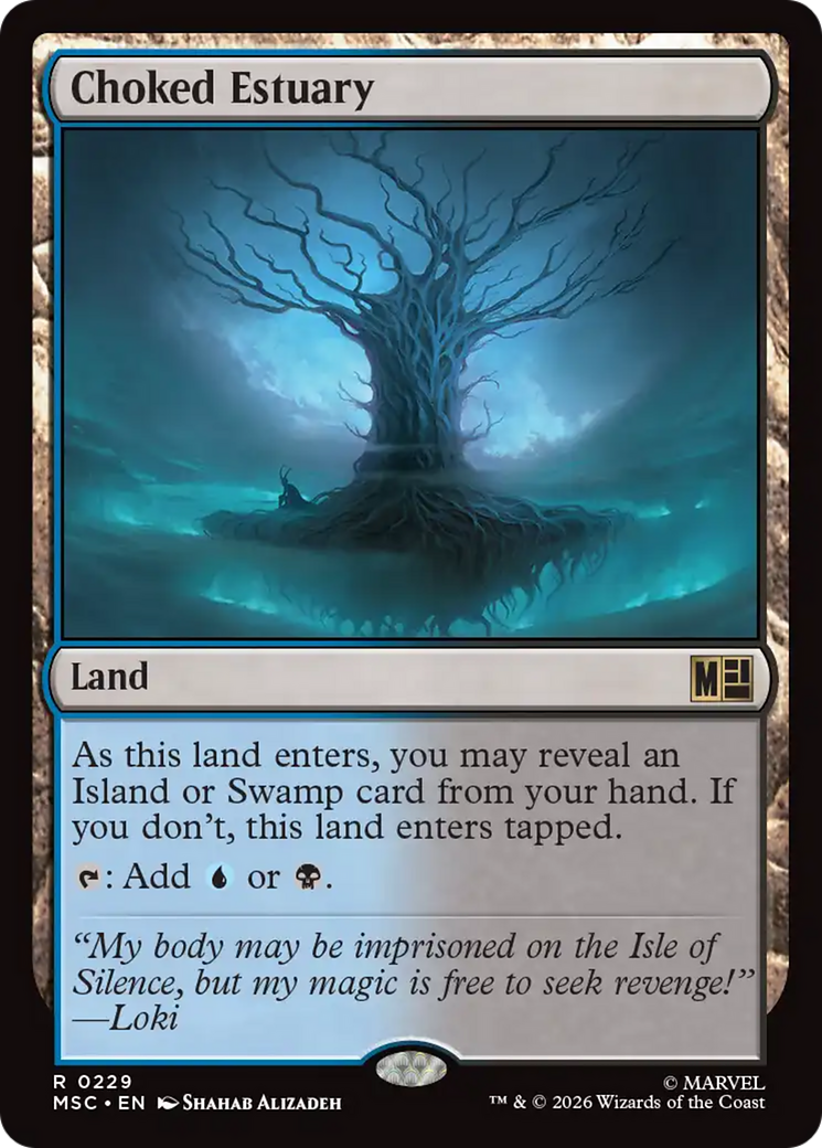 Choked Estuary (Surge Foil) [Marvel Super Heroes Commander] | Black Swamp Games
