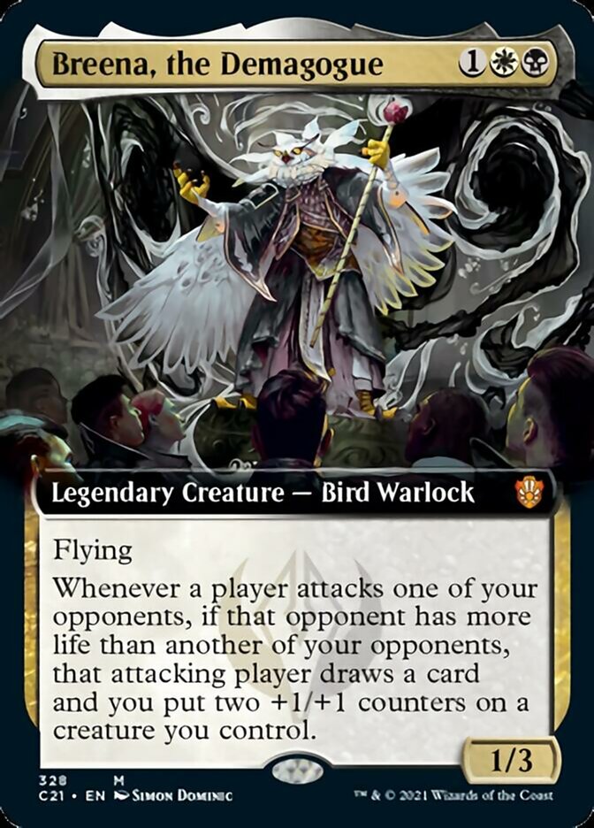 Breena, the Demagogue (Extended Art) [Commander 2021] | Black Swamp Games