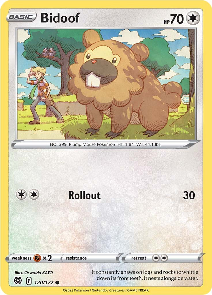 Bidoof (120/172) [Sword & Shield: Brilliant Stars] | Black Swamp Games