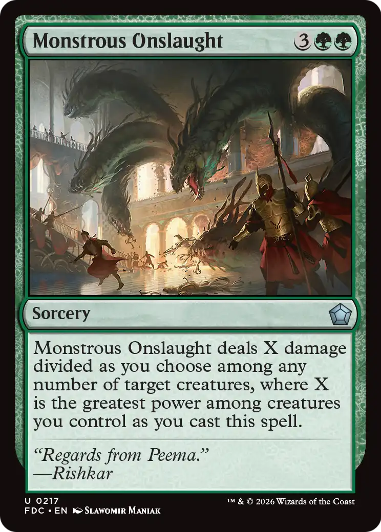 Monstrous Onslaught [Foundations Commander] | Black Swamp Games