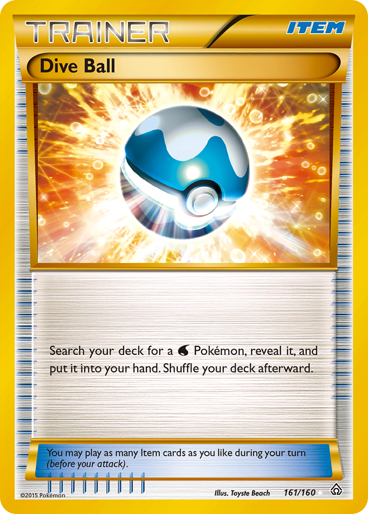 Dive Ball (161/160) [XY: Primal Clash] | Black Swamp Games