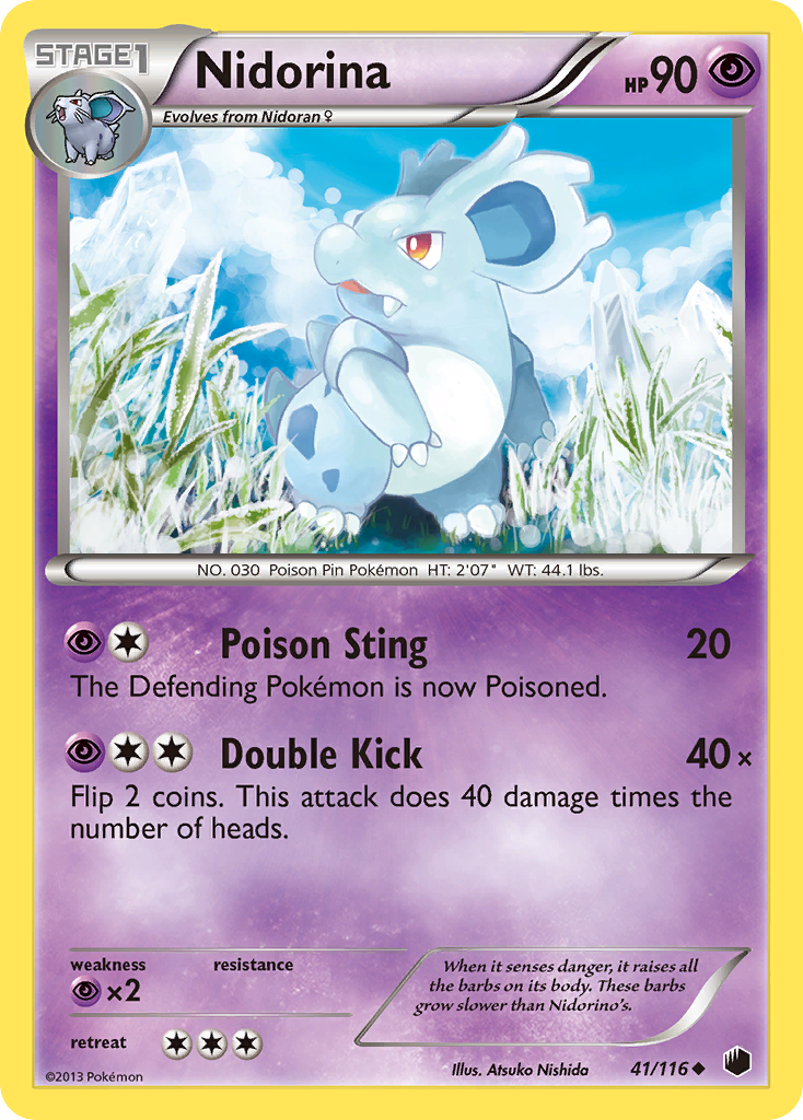 Nidorina (41/116) [Black & White: Plasma Freeze] | Black Swamp Games