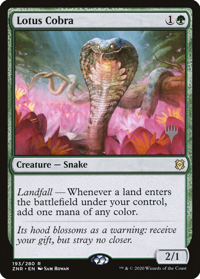 Lotus Cobra (Promo Pack) [Zendikar Rising Promos] | Black Swamp Games