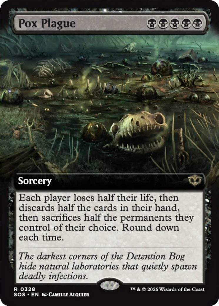 Pox Plague (Extended Art) [Secrets of Strixhaven] | Black Swamp Games