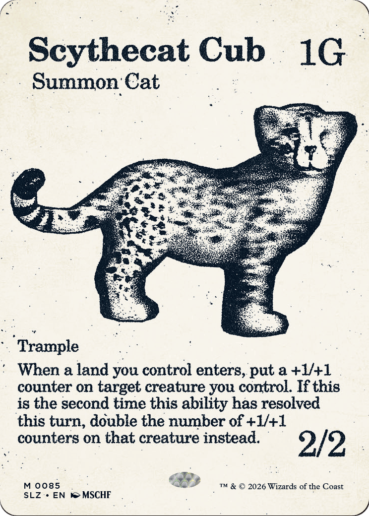 Scythecat Cub (0085) [Secret Lair x MSCHF: The Zeta Set] | Black Swamp Games