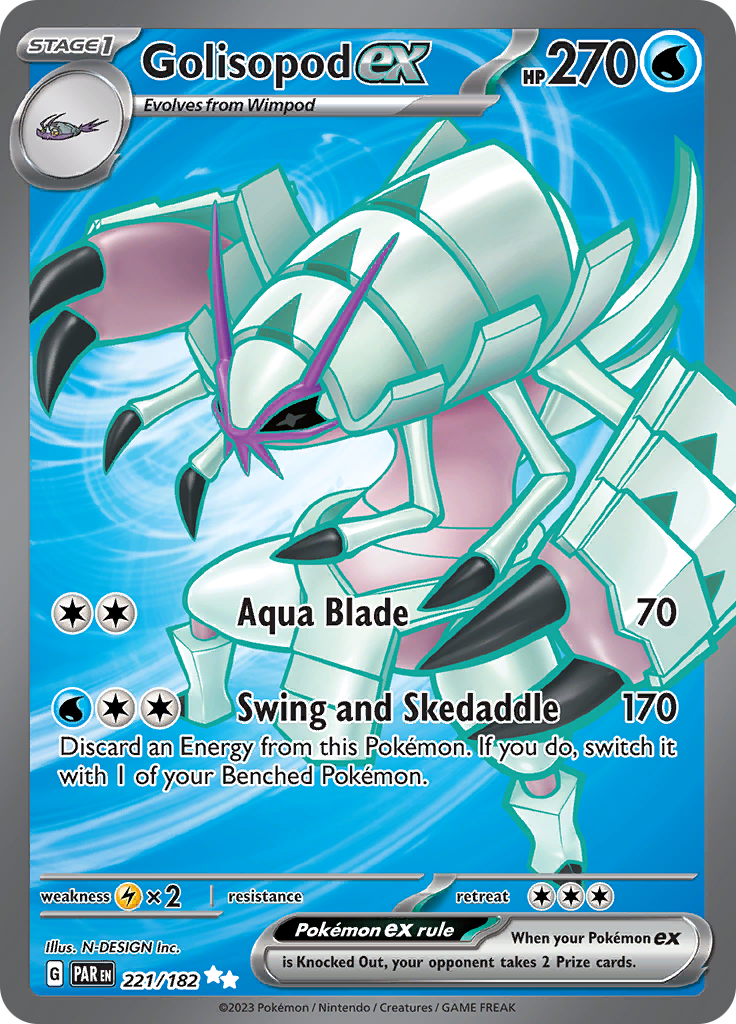 Golisopod ex (221/182) [Scarlet & Violet: Paradox Rift] | Black Swamp Games