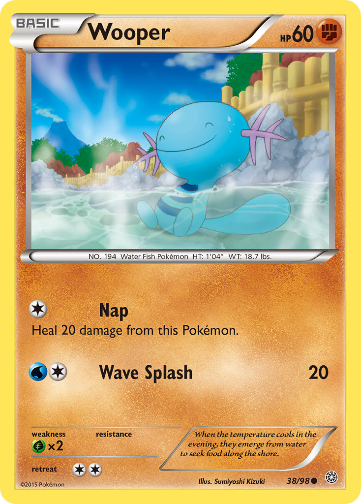 Wooper (38/98) [XY: Ancient Origins] | Black Swamp Games