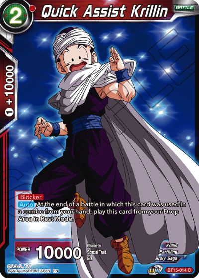 Quick Assist Krillin (BT15-014) [Saiyan Showdown] | Black Swamp Games