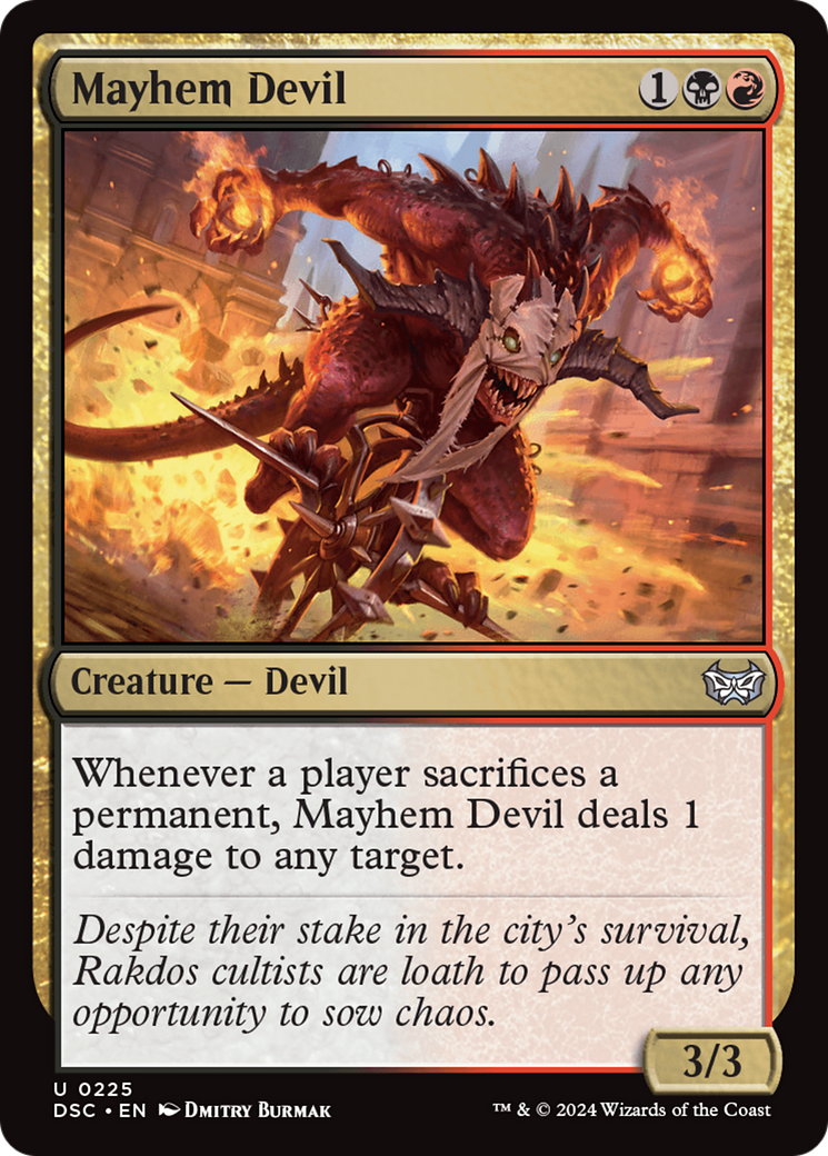 Mayhem Devil [Duskmourn: House of Horror Commander] | Black Swamp Games