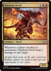 Mayhem Devil [Duskmourn: House of Horror Commander] | Black Swamp Games