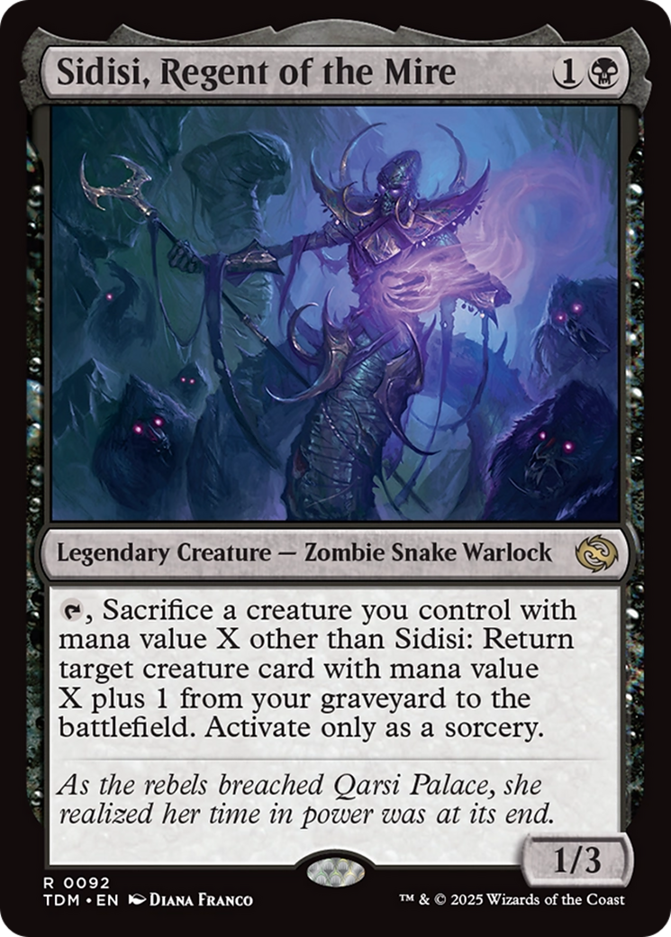 Sidisi, Regent of the Mire [Tarkir: Dragonstorm] | Black Swamp Games