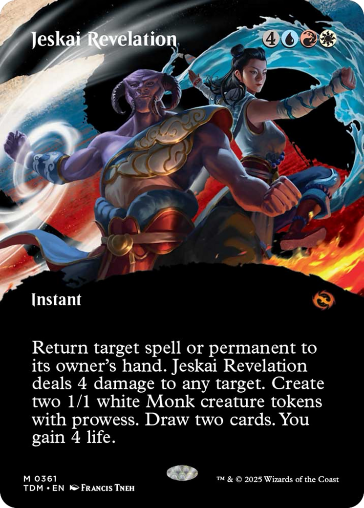 Jeskai Revelation (Borderless) [Tarkir: Dragonstorm] | Black Swamp Games