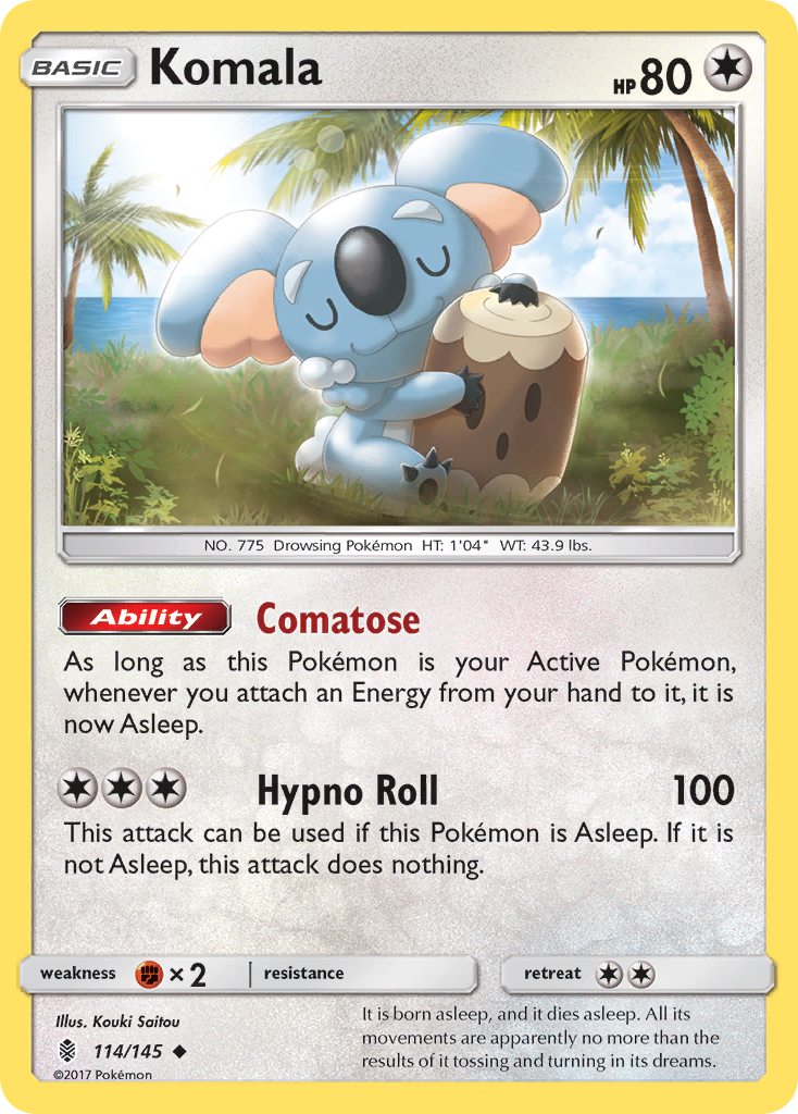 Komala (114/145) [Sun & Moon: Guardians Rising] | Black Swamp Games