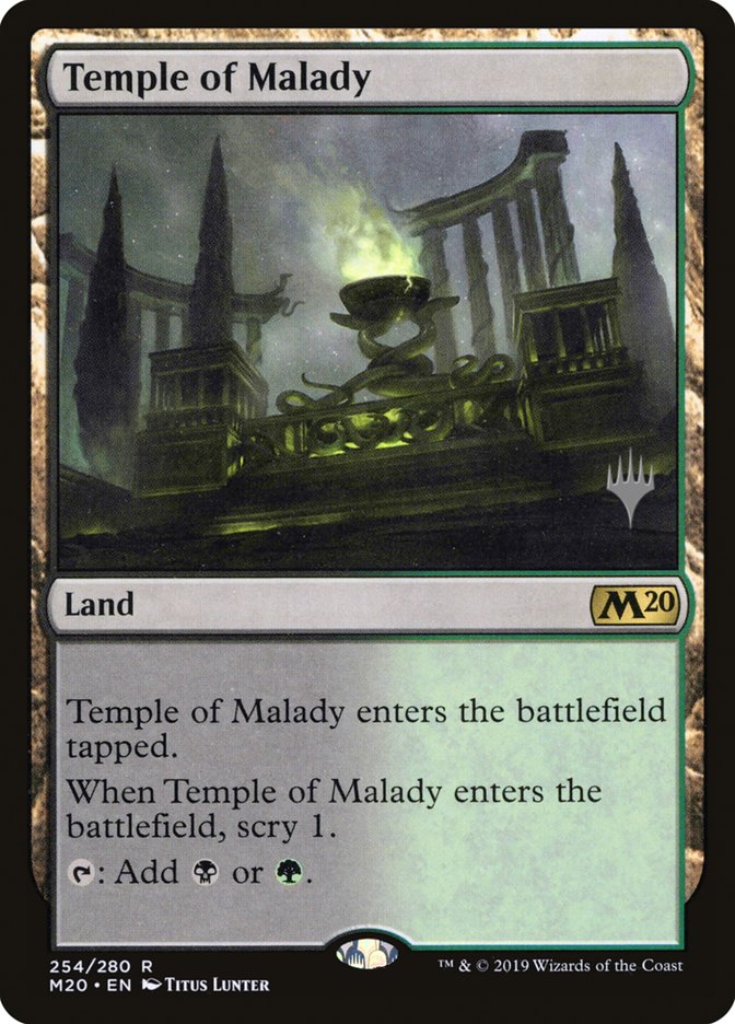 Temple of Malady (Promo Pack) [Core Set 2020 Promos] | Black Swamp Games