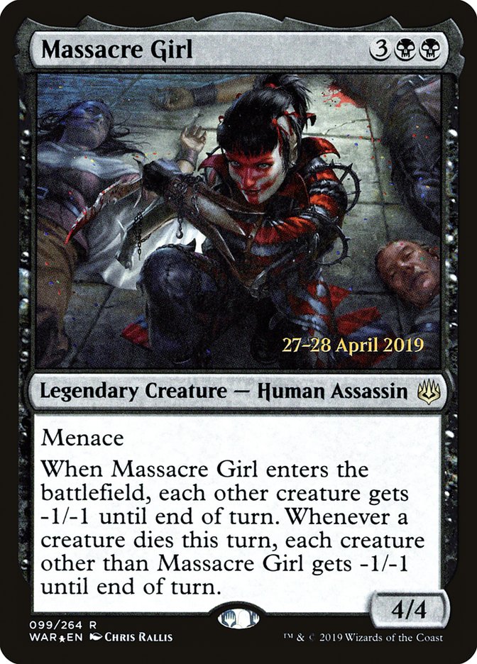 Massacre Girl [War of the Spark Prerelease Promos] | Black Swamp Games